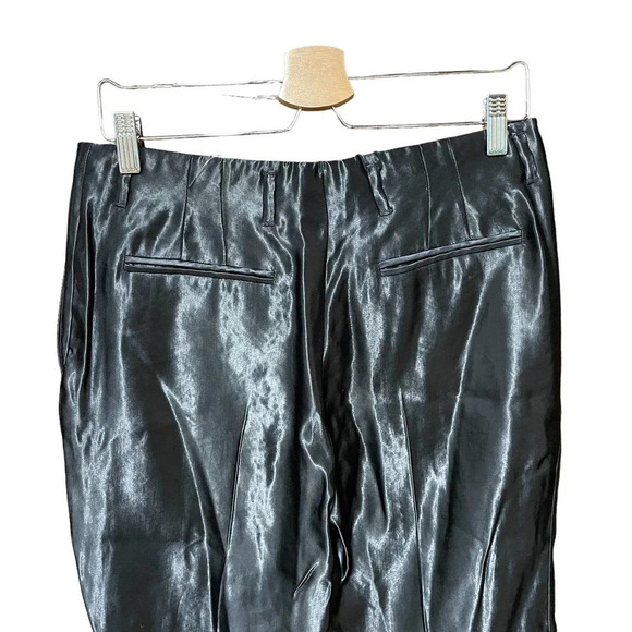 Dries‎ Van Noten Paola Shiny Hammered Pants Black Size 38 / US 6 - Picture 5 of 8
